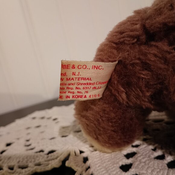 Russ Bear with Santa Hat 4" Vintage - Picture 5 of 10